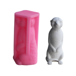 Aromatherapys Silicone Mold 3D Meerkats Shaped Mould for Soap Projects Home Decoration Mold Jewelry Making Tool