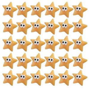 30pcs New Cute Resin Mini Stars Flat Back Cabochon Scrapbook DIY Embellishments Accessories