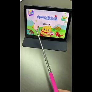 WH Multicolor Retractable Teacher Pointer/ Finger Design Stainless Steel Reading Stick/ School Blackboard Teaching Stick