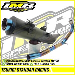KNALPOT STANDAR RACING TSUKIGI JUPITER Z Z1 MX 135 VEGA R ZR CRYPTON ASTREA SUPRA 125 REVO BLADE 110