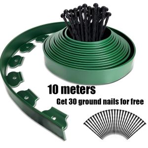 Garden Border 10M Recyclable Lawn Border Decorative or fence landscape belt Grass Edging Fence