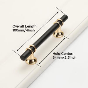 Black/Gold Door Handles Modern Cabinet Pulls 64/96/128/160/192/224mm Kitchen Cabinet Handles Drawer Knobs Fashion Furniture Handle Hardware