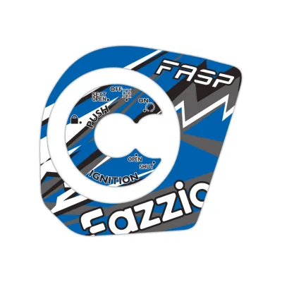 Fazzio key panel sticker for motorcycle Ignition key cover protector decals