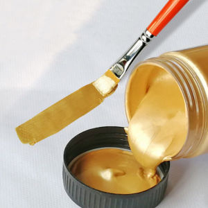 60/100/300ML Metallic Acrylic Paint Metallic Gold Chalk Paste Metallic Metallic Blendable DIY Textile Painting Graffiti Art Waterproof and sun protection