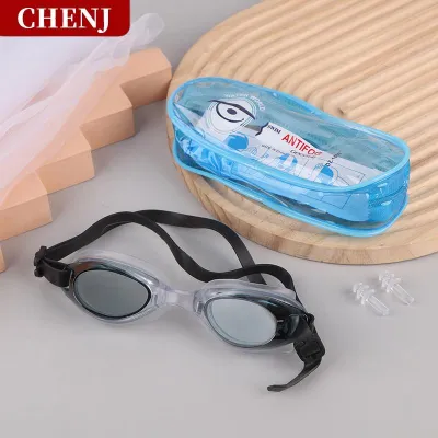 [COD] CHENJ TOOL PC kính bơi trẻ em trẻ em hồ bơi lặn bơi thể thao dưới nước kính chống thấm nước chống sương mù với Earplug với Túi PVC