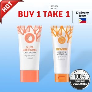 BUY 1 TAKE 1 Orange Exfoliating Whitening Gel/Gluta Whitening Lazy Cream/BB Face Cream Beauty Bleaching Lotion/Exfoliatiation