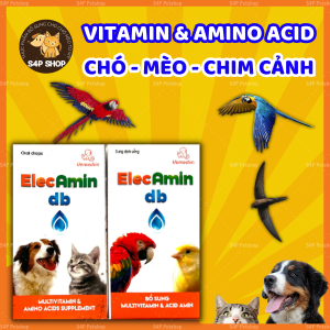 Vitamin Cho Chó Mèo Chim Cảnh Vẹt Yến Phụng - Tăng Đề Kháng Ăn Ngon Biếng Ăn - Elec Amin db - 20ml