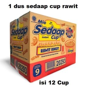 mie sedaap cup rawit bingit 1 dus isi 12 cup