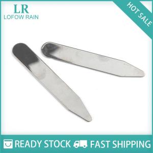 LF Wholesale✨Flash Sale ✨ 2 chiếc vòng cổ bằng thép không gỉ giữ xương cho áo sơ mi trang sức tiệc tùng công sở