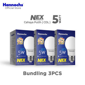 Hannochs Lampu Bohlam NEX 5W Cahaya Putih Paket isi 3pcs