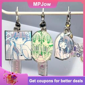 【MPJow】 1Pcs Cute Cartoon Hanging Decoration Anime Resin Acrylic Phone Lanyard Keychain Pandent Gift For Girls And Boys