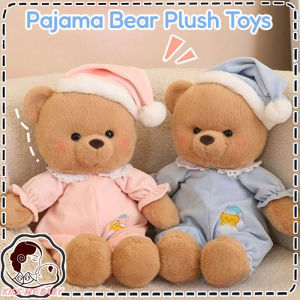 40cm Pajama Bear Plush Doll Toys Cute Animal Stuffed Toys Soft Sleeping Soothing Doll Kids Birthday Gifts