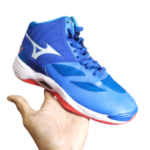 Sepatu Volly Mizuno Wave Momentum 3 Mid Sepatu Voli Pria Model Baru Sepatu Olahraga Cowok Nyaman Dipakai