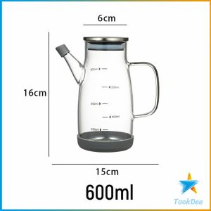 TD กาแก้วใส ใส่น้ำมัน 600/800/1000ml เหยือกใส่น้ำมัน ขวดใส่ซอส เหยือกใส่ซอสปรุงรส oil bottle