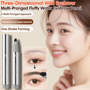 Multi-Prong Water Three-Dimensional Eyebrow Pencil Waterproof Soft Eye Brow Pencil Long Lasting Silky Easy To Color