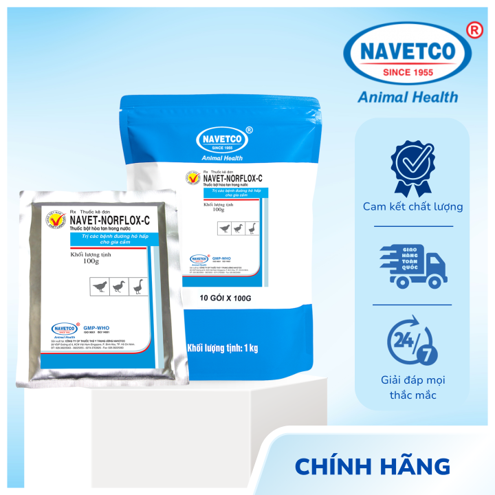 NAVET-NORFLOX-C _ Trị các bệnh đường hô hấp gia cầm
