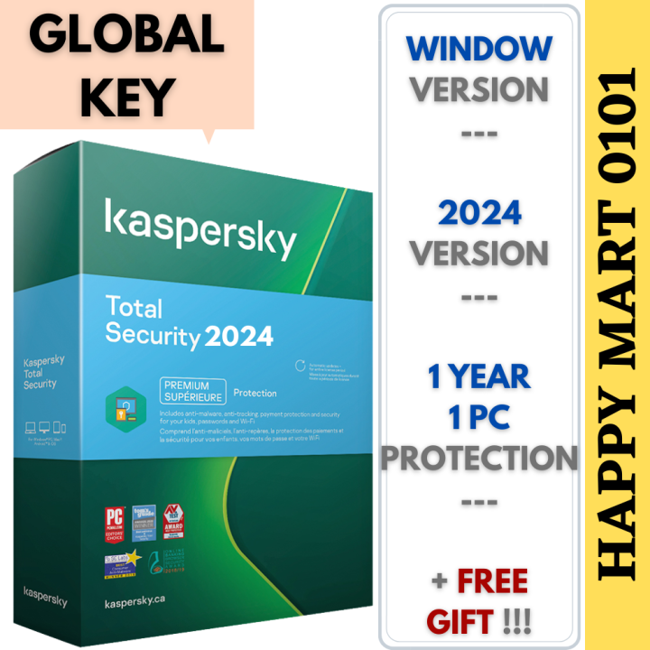 [Latest 2024 Version] Kaspersky_Total Security 1 YEAR 1 PC _ Activation