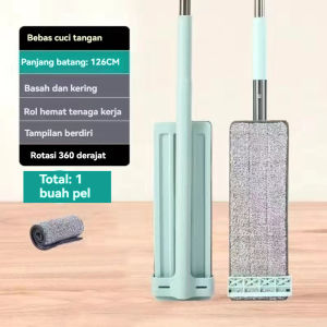 Furnibest Alat Pel Pembersih Lantai Tarik Peras Alat Pel Lantai Ultra Mop Pel Lantai Tarik Handle Free