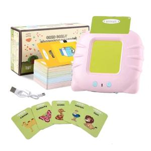 Montessori Toys Kids Talking Flash Cards Speech Therapy Toys Learning Educational Toys Gifts for Boys and Girls 3-8 Year