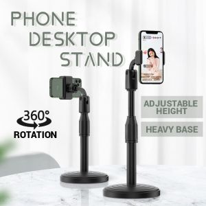 Mobile Phone Desktop Stand Universal Portable Telescopic Adjustable Holder Hand Clip Desk Stand Live Selfie Broadcast