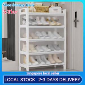 Modern simple shoe rack with dust cover shoe storage Rak Kasut