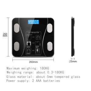 Liquid crystaldigital weighing scale human Body fat Scale smart Bluetooth APP weight scale with batteries