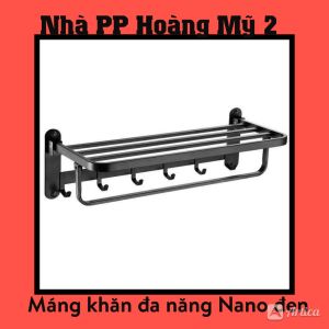 Máng Khăn Tầng Đa Năng màu đen - Máng Khăn Xếp màu đen - Thanh Treo màu đen