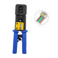 RJ11 RJ45 Connector Ratchet Crimping Tool Ethernet Network LAN Cable Crimper Cutter Stripper Plier Tools For Passthrough. 