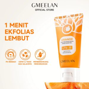 GMEELAN 2PCS SET Orange Exfoliating Gel 1 Menit 50g+Krim Pemutih Ketiak Bunga Sakura Bersih 30g [ gmeelan skincare ]