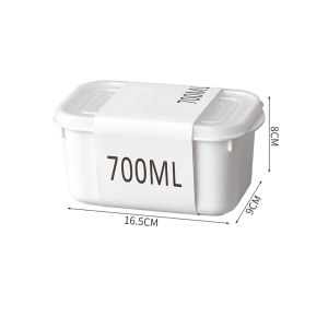 3/6Pcs Refrigerator Storage Box with Lid - Fresh-Keeping Box - Vegetable Fruit Food Container - Frozen Meat Storage Case- 350/700/800ml Packing Box - Kitchen Sealed Box