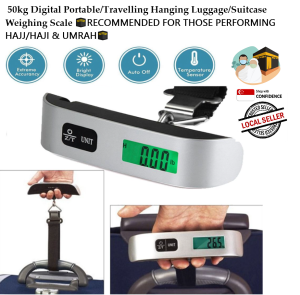 [SG SELLER] 50kg Digital Portable/Travelling Hanging Luggage/Suitcase Weighing Scale  🕋RECOMMENDED FOR HAJJ/HAJI & UMRAH