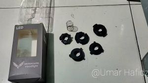 Lampu Utama Motor LED Cree H4 HS1 H6 DC Universal - Putih