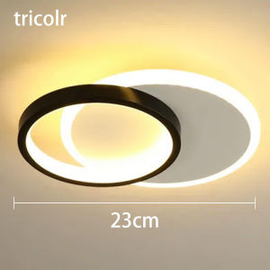 23cm Macaron Ceiling Light - Energy-Saving White LED Dustproof Lighting for Home Including light bulbs
