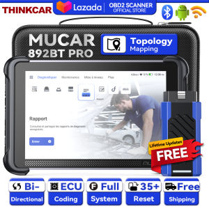 MUCAR 892BT Pro AI obd2 Scanner full system scanner All System Scanner Topology Map Diagnosis 35 Reset ECU Coding J2534 /CAN FD/DoIP Lifetime Update
