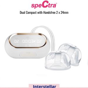 Spectra Dual Compact | Synergy Gold Portable Electric Breast Pump with HandsFree 24mm
