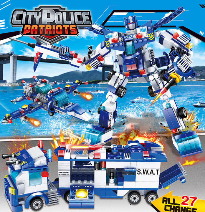 Đồ chơi lắp ráp Lego Giá rẻ Lego robot đoàn tàu máy bay biệt đội