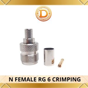 Konektor Adapter N female RG 6 Crimping Taiwan