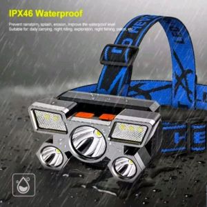 Senter Kepala Mini 5 LED / HeadLamp USB Chargable / HeadLamp