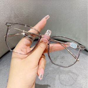 Kacamata Kotak Wanita Pria Minus 050-600 Rabun Jauh Dapat Kotak Dan Lap Pembersih