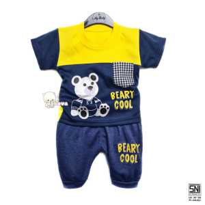 JOVA BAJU BAYI LAKI LAKI SETELAN ANAK COWO LUCU STELAN COWOK 6 12 BULAN KEREN TRENDY KEKINIAN BEAR KANTONG