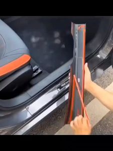 Leapmotor c10 Carbon Fiber Welcome Pedal Door Sill Scuff Plate Guards Protector Coverframe decorative stickers interior modification abs accessorie Interior Accessories Exterior Accessories Protection Cover Premium Quality Garnish Cover Sport Design Luxur