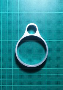 แหวนอลูมิเนียม เอนกประสงค์  ขนาด 16 มม. ระยะห่าง 2 มม. ถังอลูมิเนียม ขนาด 51 มม.