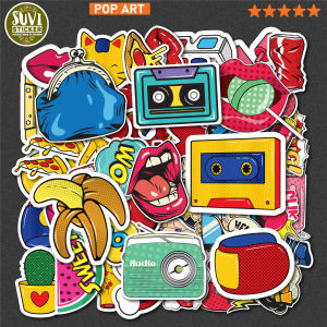 Sticker Pop Art 2 chống nước dán laptop điện thoại đàn guitar mũ bảo hiểm. MSP: SV190