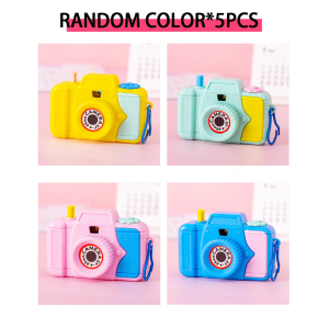 5Pcs Kids Camera Toys Cartoon Simulation Mini Creative Projection Camera Educational Toy Gift Girls