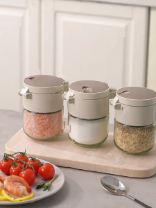 Vệ sinh đường stoarge Jar gia vị Canister Hộp nhà bếp Tổ Chức Công cụ hiệu quả nấu ăn phụ kiện