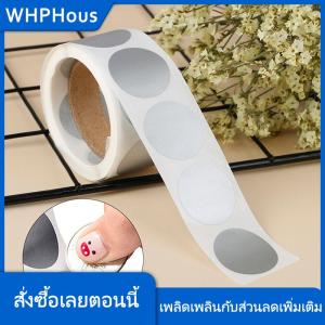 WHPHous สติกเกอร์สีเงินทรงกลมลอกออกได้จำนวน300ชิ้นสติกเกอร์ติดป้ายสำหรับขูดขนาด1นิ้ว