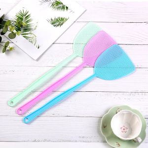 Fly Swatter Thickened Mosquito Plastic Long Handle Flies Durable Home Extended Manula Swatter