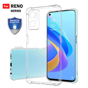 For Oppo F19 Pro Reno 5 7 10 Reno5 F Reno7 Z Reno10 Pro Pro+ Plus 5G Transparent Shockproof Airbag TPU Case Back Cover