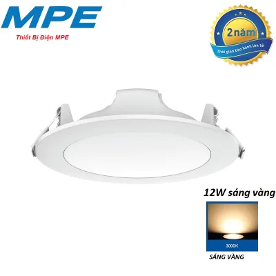 Đèn led âm trần 12W MPE các loại 1 chế độ - 3 chế độ màu model RPL2-12