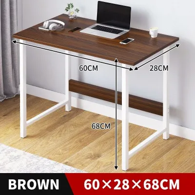 120CM Meja belajar Study table Student Desk Computer Table modern Student writing meja Double Layer Office desk living room furniture 办公桌